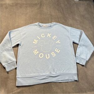 Disney Mickey Mouse Sky Blue Crewneck Sweater Women’s XS